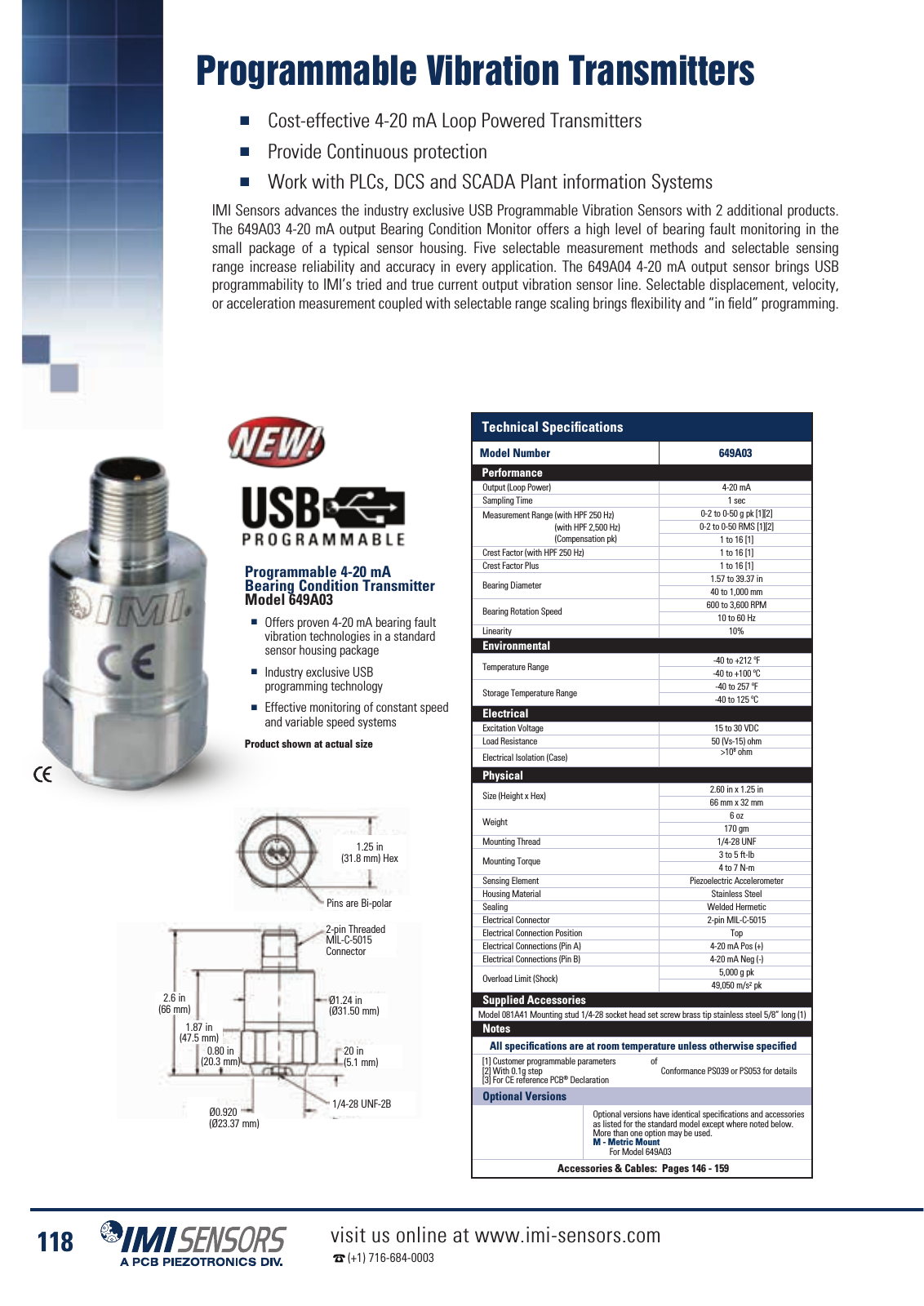 Vorschau IMI Industrial Vibration Sensors Katalog Seite 121
