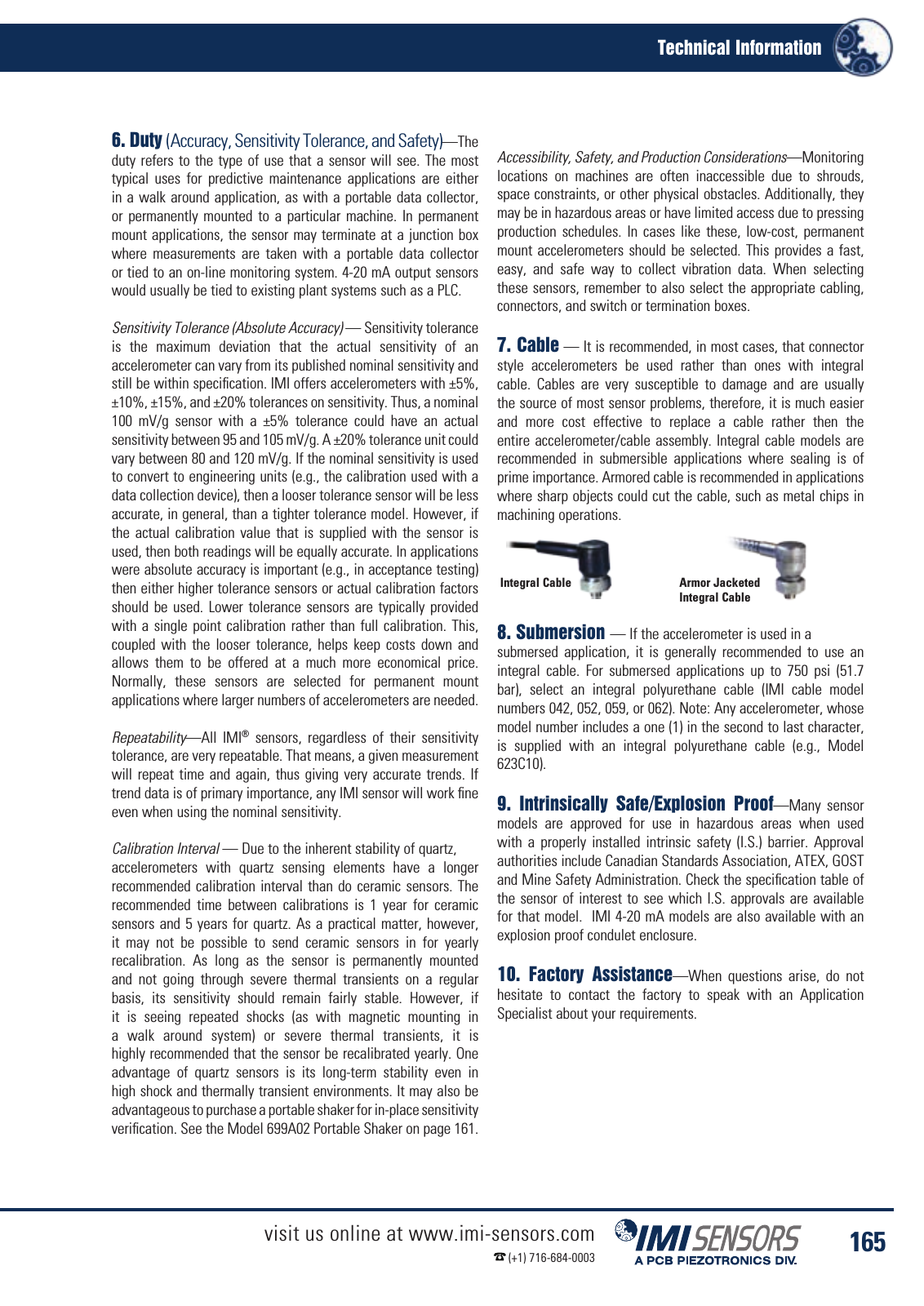 Vorschau IMI Industrial Vibration Sensors Katalog Seite 168