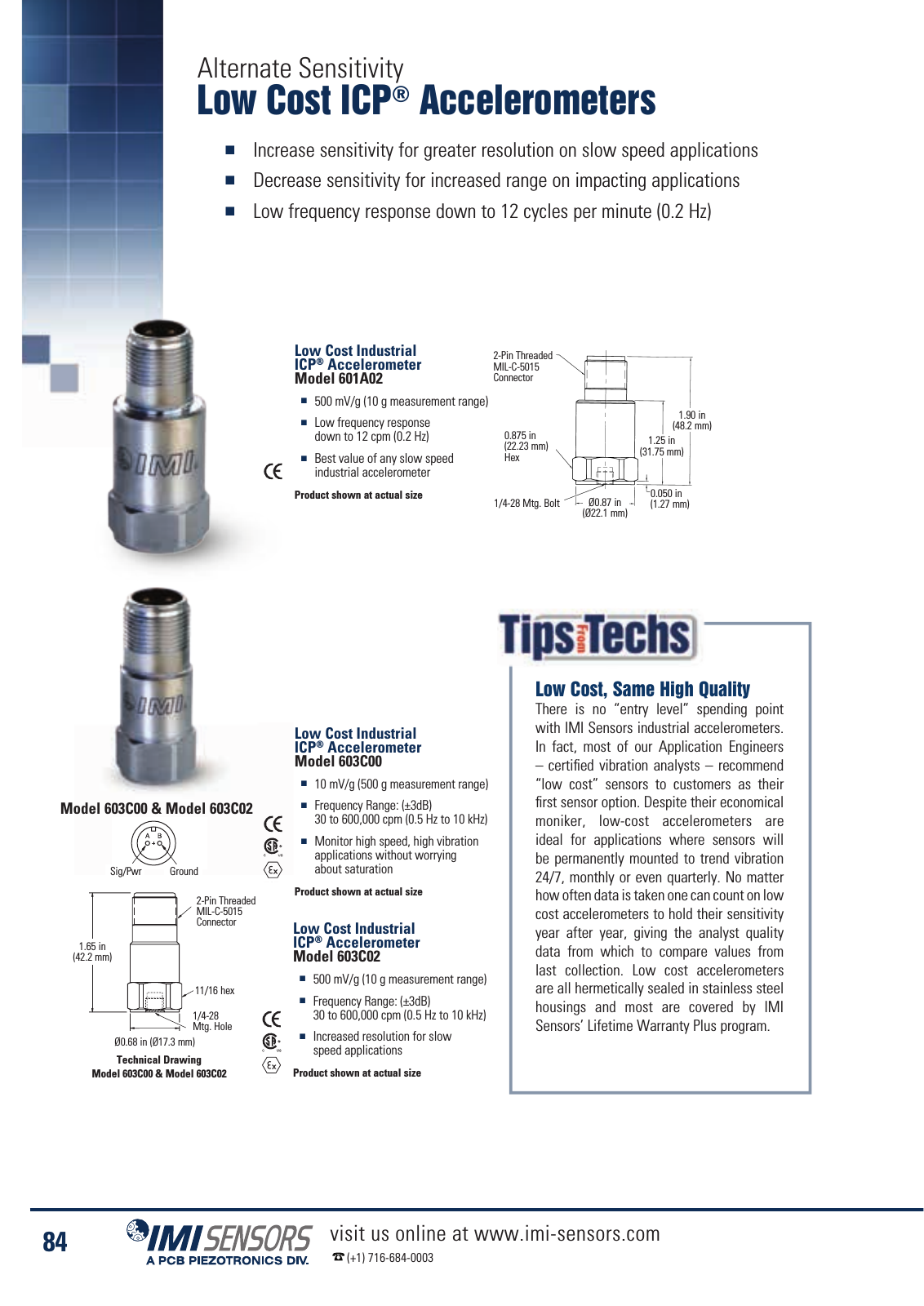 Vorschau IMI Industrial Vibration Sensors Katalog Seite 87