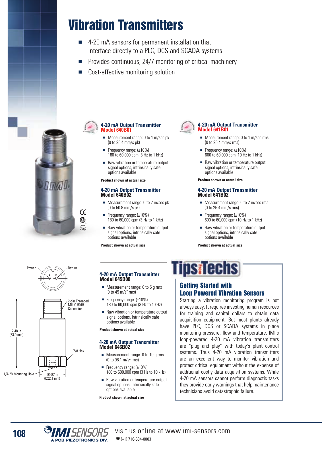 Vorschau IMI Industrial Vibration Sensors Katalog Seite 111